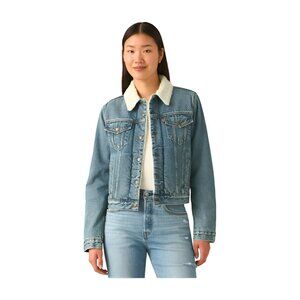 Levi's Original Denim Trucker Sherpa Lining Womens Size XL NWOT